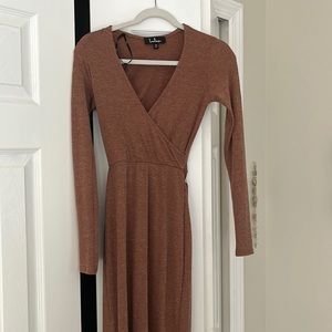 Lulu’s wrap maxi dress size XS
